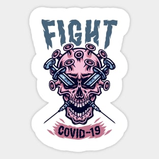 Fight COVID-19 Sticker